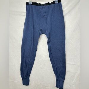 Duofold Mens Vintage Blue Long Underwear 2-Layer Thermal Pants